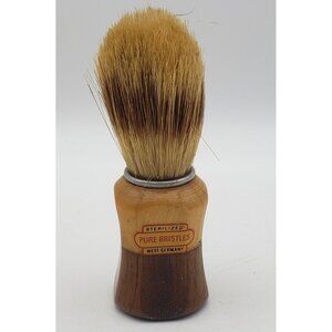 Shaving Brush Wood Handle Badger Bristles Made In West Germany Vintage
